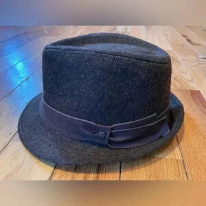 STETSON "ALL AMERICAN" MEN’S SIZE L/XL WOOL BLEND BROWN FEDORA HAT
